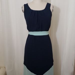 BCX Flowy Wedding Prom Dress, Blue/Mint Green, XS